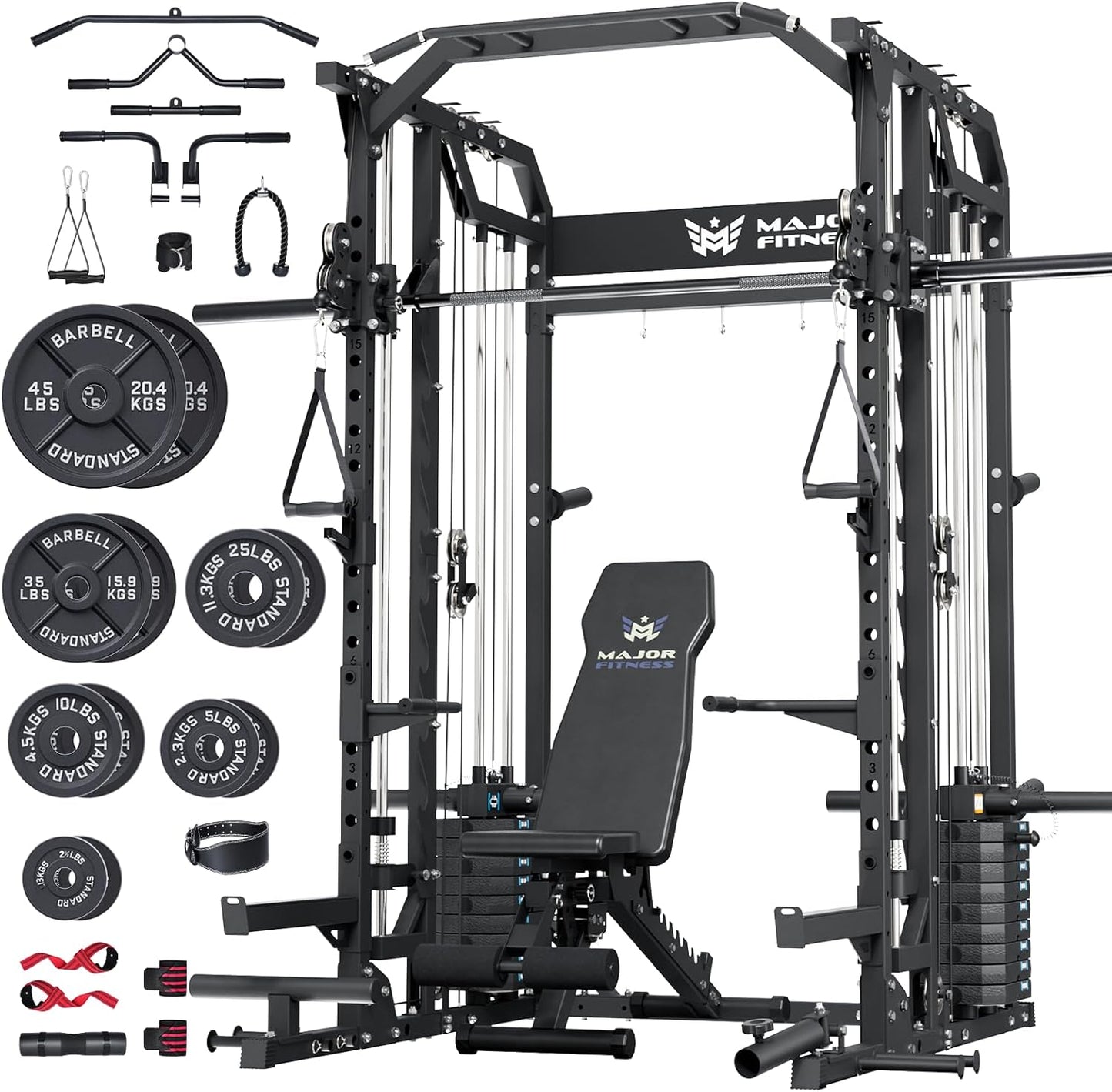 FitVibers Compact Smith Machine Pro